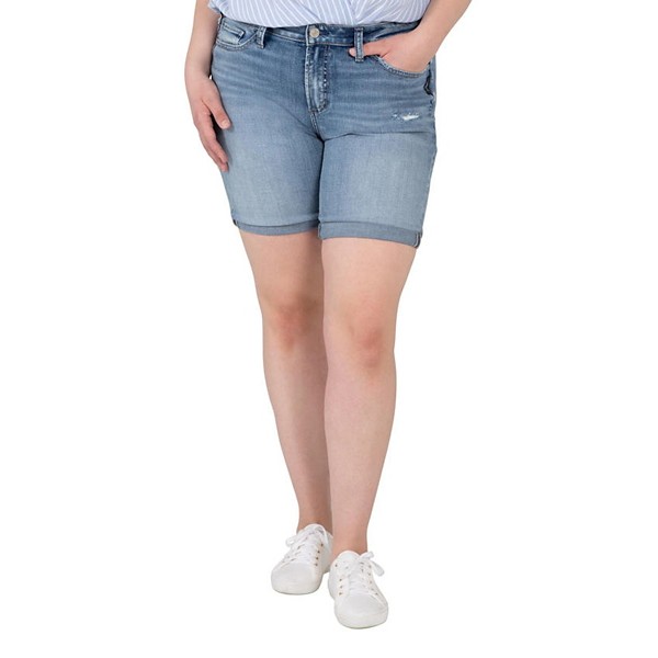 Women's Silver Jeans Co. Plus Avery Bermuda Jean Shorts product image
