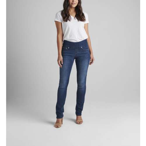 Women's JAG Jeans Petite Peri Slim Fit Straight Jeans