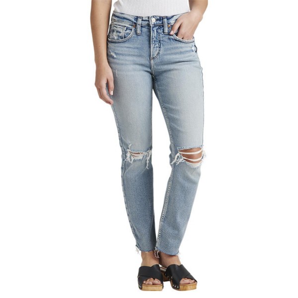 Women's Silver Jeans Co. Beau Relaxed Fit Straight Jeans product image