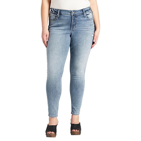 Women's Silver Jeans Co. Elyse Plus Curvy Skinny Jeans product image