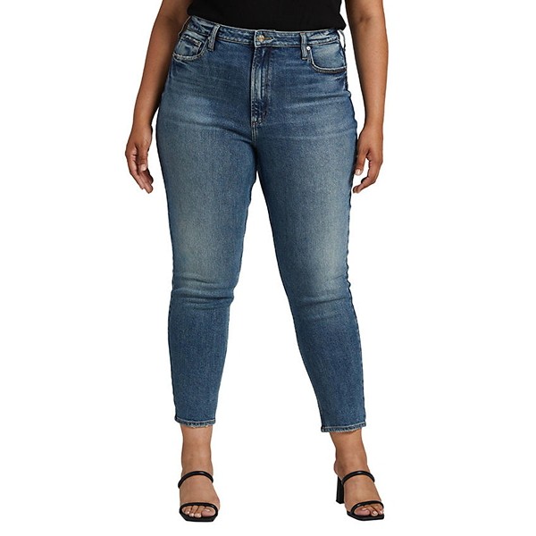 Women's Silver Jeans Co. Plus Relaxed Fit Mom Jeans product image