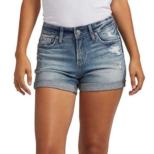 Women's Silver jeans Boots Co. Suki Mid Stretch Jean Shorts