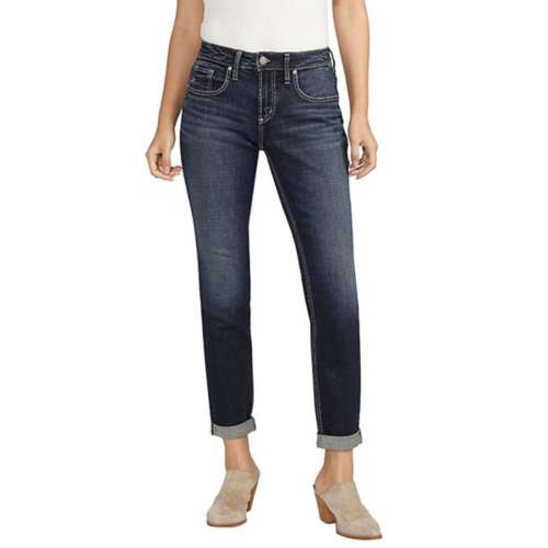 Women's Silver Jeans Co. Cuffed Relaxed Fit Boyfriend Jeans