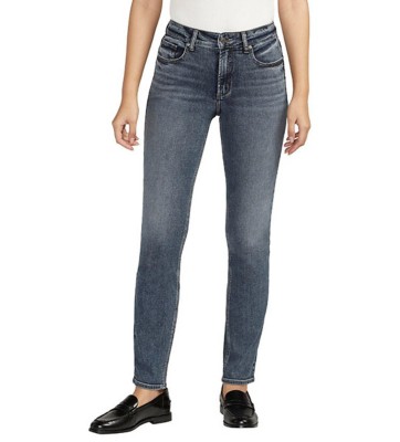 Women's Silver Jeans Co. Most Wanted Faded Slim Fit Straight Jeans 