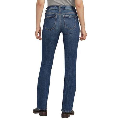 Women's Silver Straight jeans Co. Suki Curvy Bootcut Straight jeans