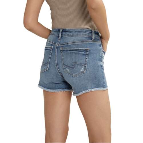Women's Silver printed jeans Co. Suki Curvy Fit Luxe Stretch Jean Shorts