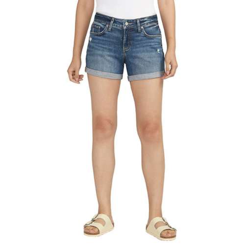 Women's Silver Herrera jeans Co. Suki Mid Stretch Jean Shorts