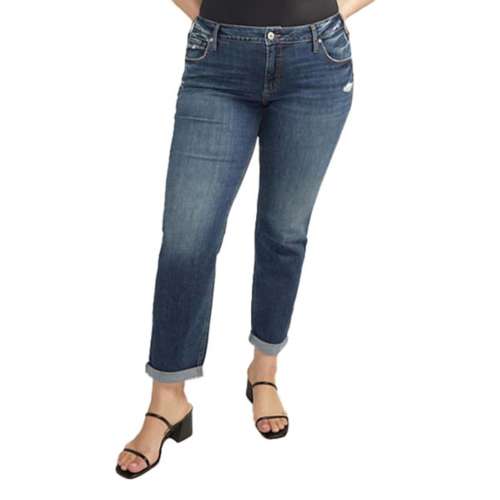 Women's Silver Jeans Co. Plus Size Slim Fit Boyfriend Jeans
