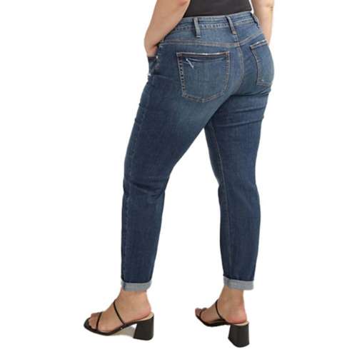 Women's Silver Jeans Co. Plus Size Slim Fit Boyfriend Jeans