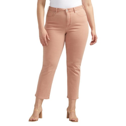 Women's Silver Jeans Co. Plus Size Isbister Solid Slim Fit Straight Jeans