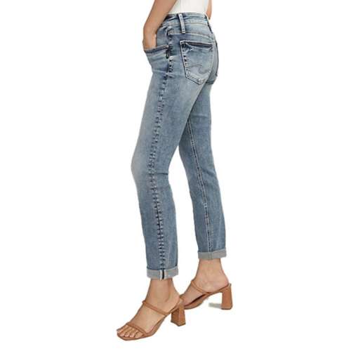 Women's Silver Jeans Co. Cuffed Slim Fit Boyfriend Jeans