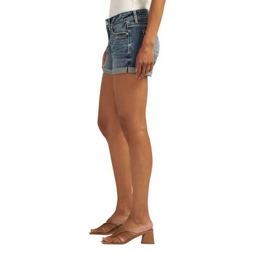 Women's Silver Jeans Co. Suki Mid Rise Curvy Fit Jean Shorts