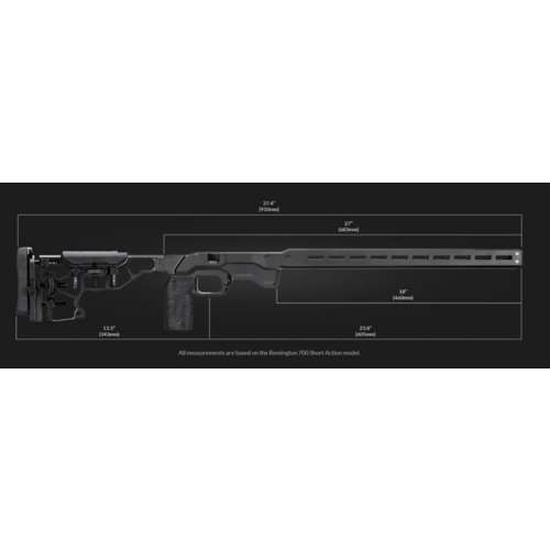 MDT ACC Elite Rifle Chassis Cerakote Finish Black Fits Remington