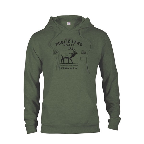 PUBLIC LAND TEES Men's  Meat Co Hunting Hoodie