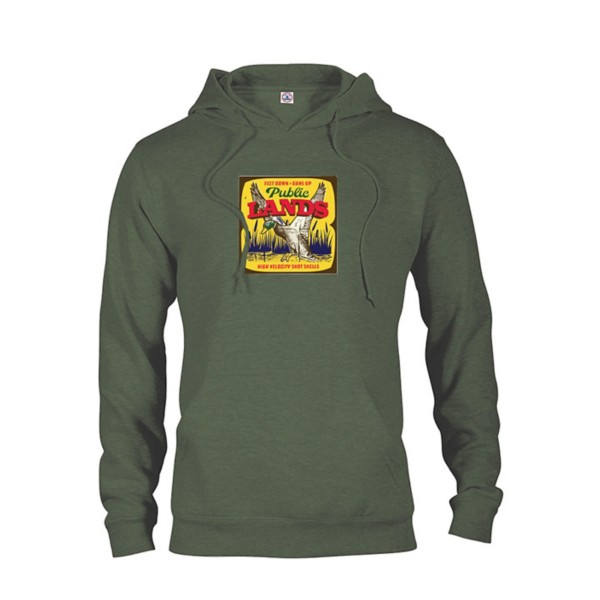 PUBLIC LAND TEES Men's  Mallard Shell Box Hunting Hoodie