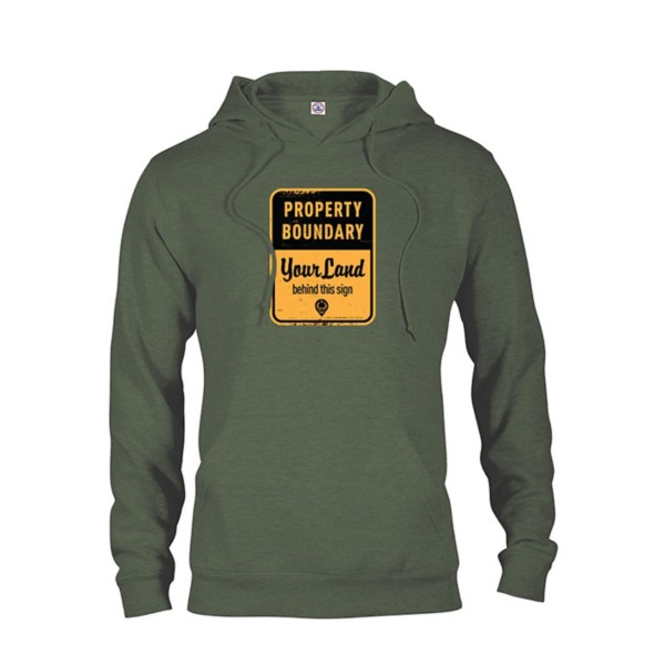 PUBLIC LAND TEES Men's  Property Boundary Hunting Hoodie