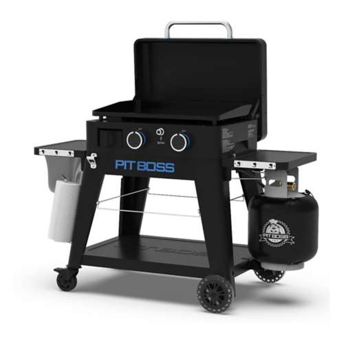 Pit Boss 2 Burner Portable Gas Griddle, Lightweight and portable Cast Iron  Griddle 