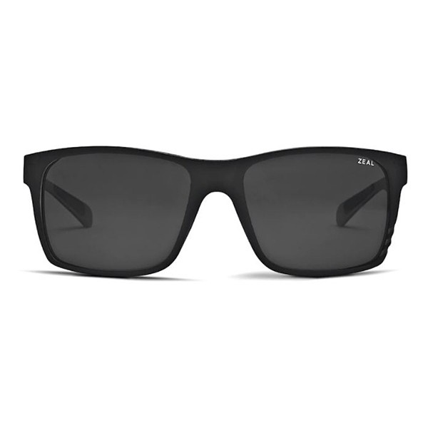 Photos - Sunglasses Zeal Optics Men's  Brewer Polarized  Matte Black/Dark Grey Matte Black/Dark Grey 68555910416 