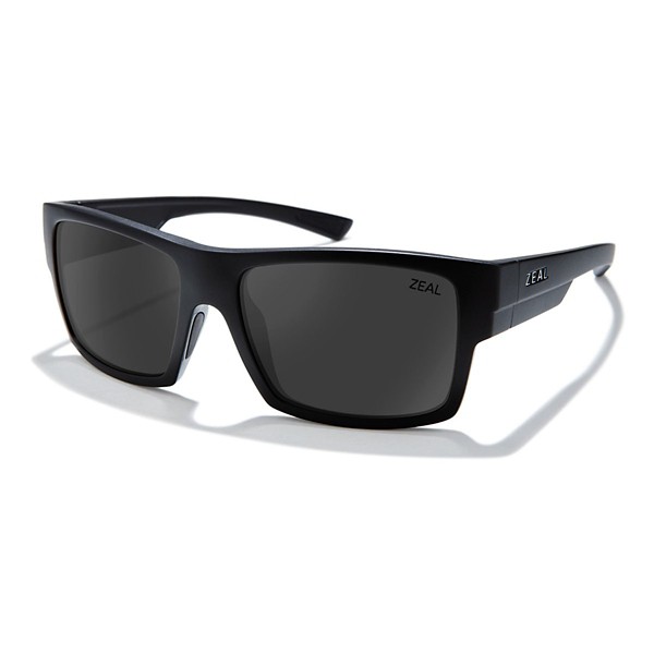 Men's Zeal Optics Ridgway Polarized Polarized Sunglasses Matte Black/Polarized Dark Grey Lens