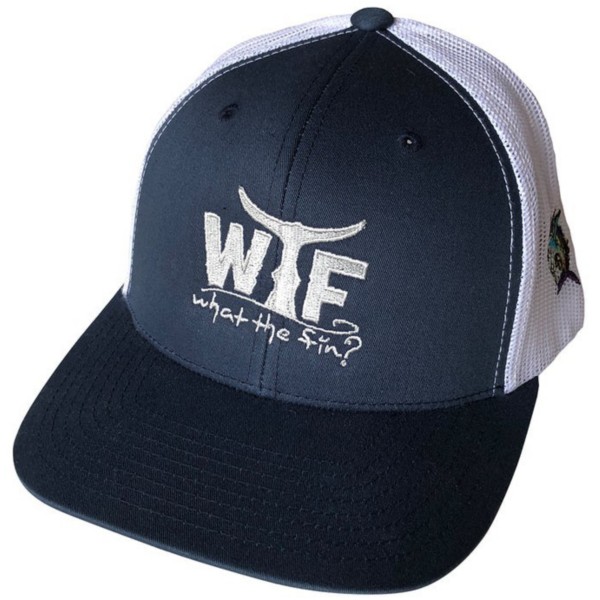 WHAT THE FIN Men's  WTF Logo Snapback Hat