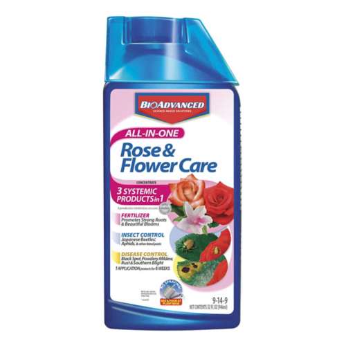BioAdvanced All-in-One Rose and Flower Care Liquid Concentrate Plant Food 32 oz