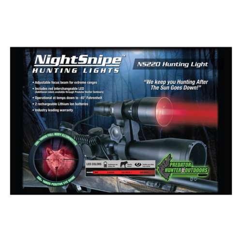 NightSnipe NS220-R Predator Hunting Adjustable Beam Hunting Gun Light Kit