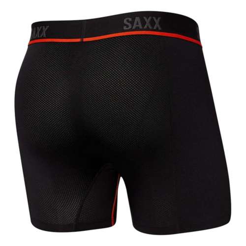 Men's SAXX Kinetic Light-Compression Mesh Boxer Briefs