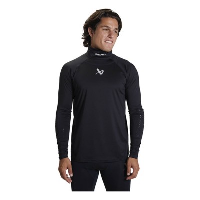 Men's Bauer Protect Long Sleeve Mock Neck Hockey T-Shirt