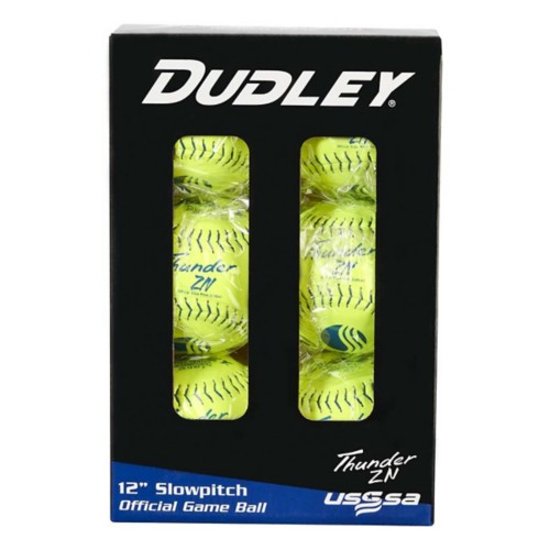 Dudley Thunder ZN Pro-M 12" Slowpitch Softballs - 6 Pack