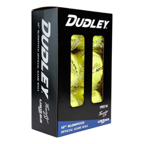 Dudley Thunder ZN Pro-M 12" Slowpitch Softballs - 6 Pack