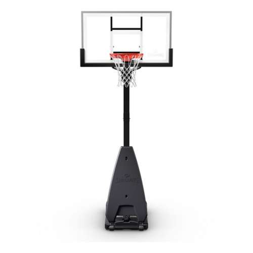 Spalding Ultimate Hybrid 54" Tempered Glass Screw Jack Portable Basketball Hoop