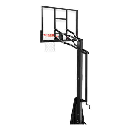 Spalding Ultimate Hybrid 54" Tempered Glass Screw Jack Portable Basketball Hoop