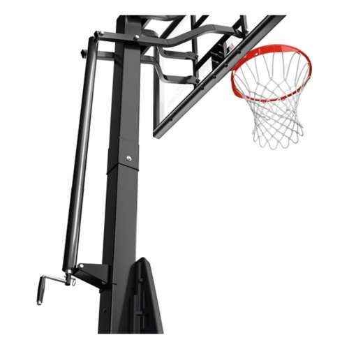 Spalding Ultimate Hybrid 54" Tempered Glass Screw Jack Portable Basketball Hoop