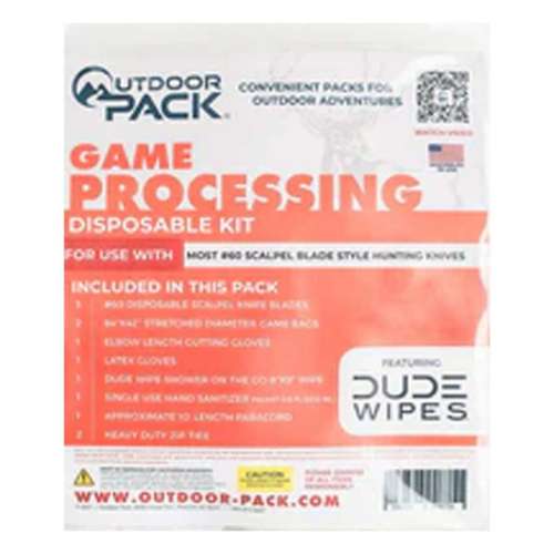 Outdoor Pack Game Processing Kit #60 Blade Type With Game Bags