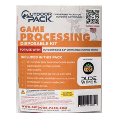 Outdoor Pack Disposable Game Processing Kit 3.5" Multipack Without Game Bags