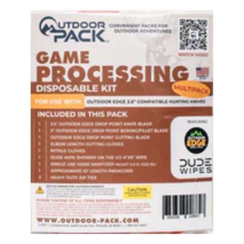 Outdoor Pack Game Processing Kit 3.5" Multipack Type Without Game Bags