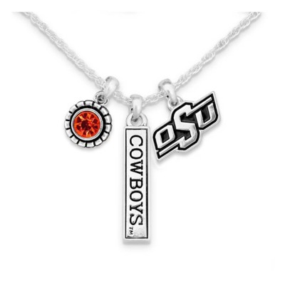 Oklahoma State Cowboys Enamel Pendant Necklace