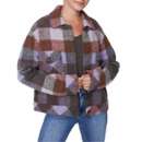 Women's Charlie B Short Plaid Boiled Wool Jacket