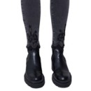 Women's Charlie B Embroidered Scalloped Hem Skinny Jeans Pants