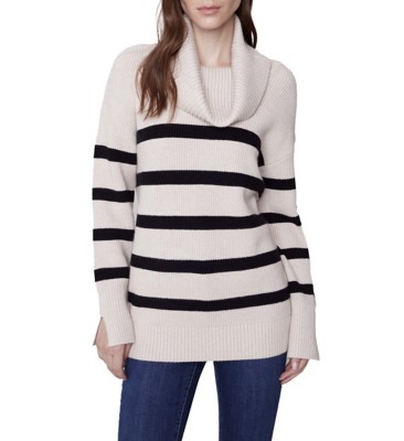 Women's Charlie B Stripe Cowl Neck Pullover Sweater