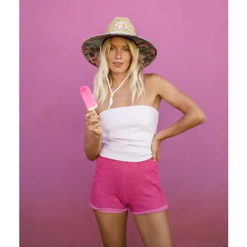 Women's Hemlock Hat Co Hanalei Straw Lifeguard Sun Hat