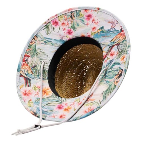 Kids' Hemlock Hat Co Printed Straw Sun Hat
