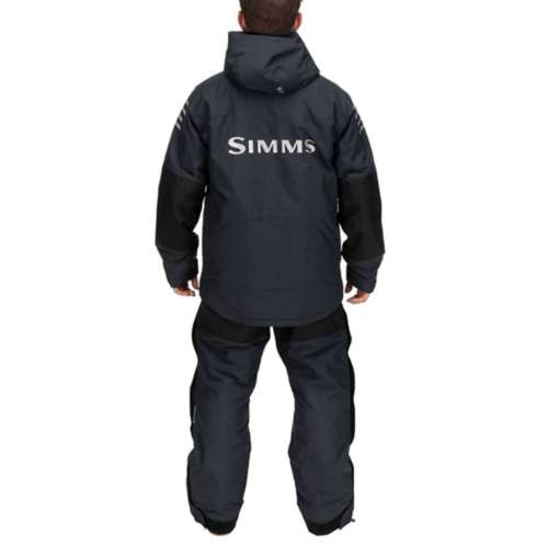 Sims Insulated Hooded Fishing Jacket, Black Mens Small