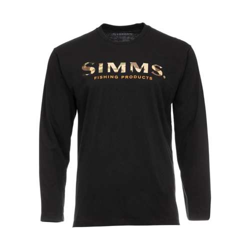 Men's Simms Logo Long Sleeve Fly Fishing T-Shirt