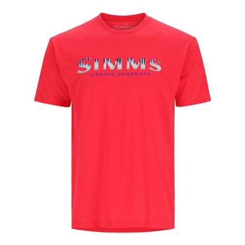 Shirt striped short-sleeve shirt Rot - Shirt  Biname-fmed Sneakers Sale  Online - Men's Simms Logo T