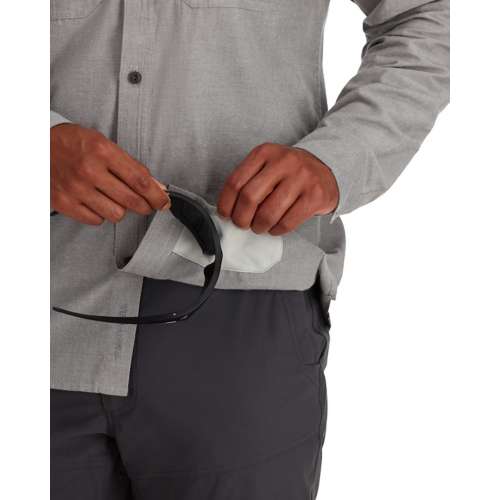 Men's Simms Cutbank Chambray Long Sleeve T-Shirt