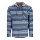 Men's Simms Santee Flannel hoodie Chicago Long Sleeve Hooded Button Up Shirt