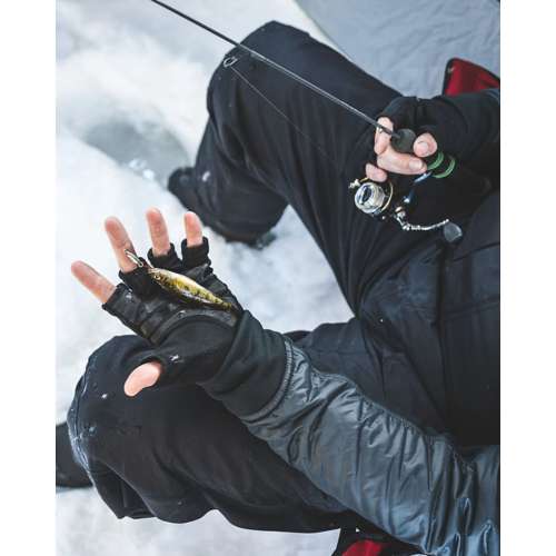 Men's Simms Windstopper Half Finger Windproof Fishing Gloves