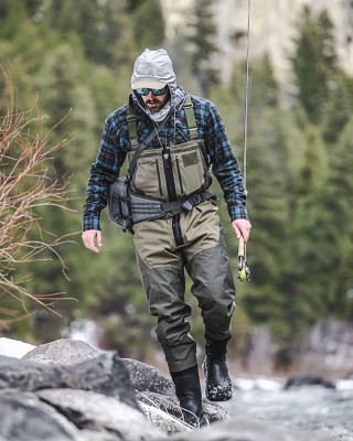 Simms Herren Freestone Z Waders Bootfoot – Wathose Zum Angeln Mit Integriertem Stiefel, Atmungsaktiv
