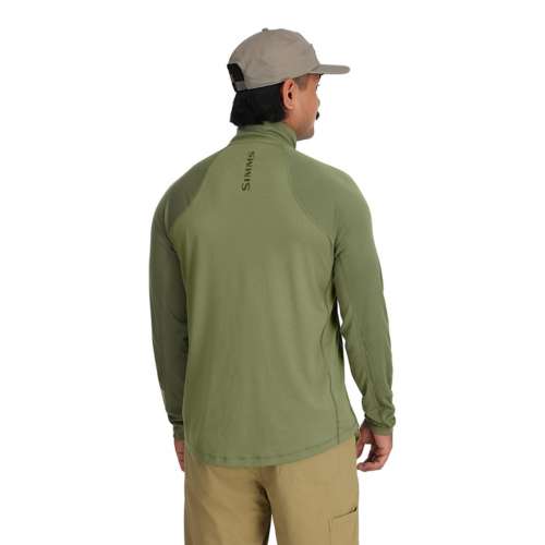 Men's Simms Challenger Solar Long Sleeve Mock Neck T-Shirt,1/4 Zip